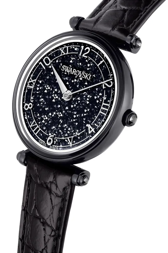 czarny Swarovski zegarek CRYSTALLINE WONDER