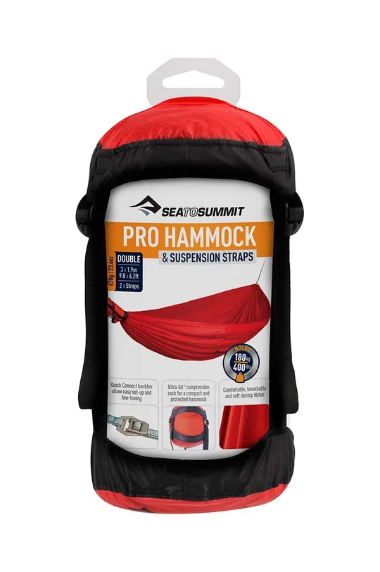 czerwony Sea To Summit hamak dwuosobowy Hammock Set Pro Double 300 x 150cm