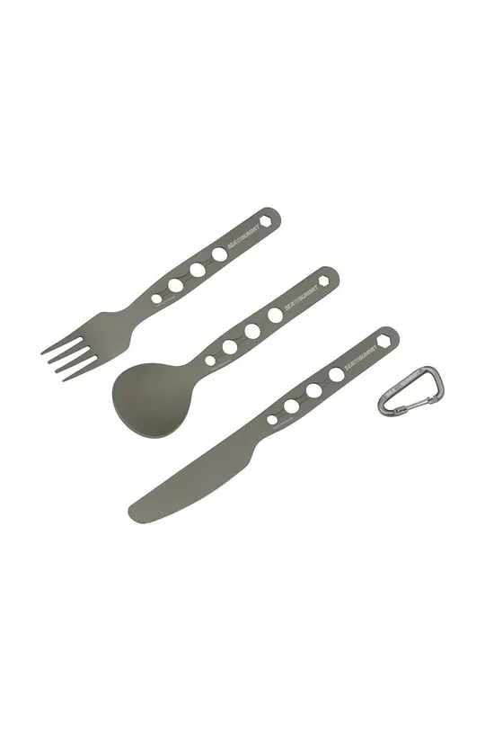 szürke Sea To Summit utazós evőeszközkészlet AlphaSet Cutlery Set Uniszex