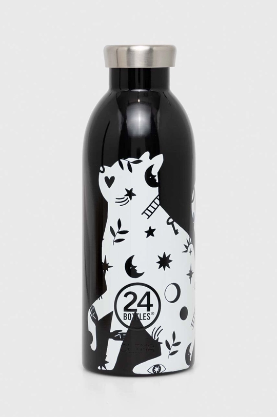 čierna Termo fľaša 24bottles Unisex