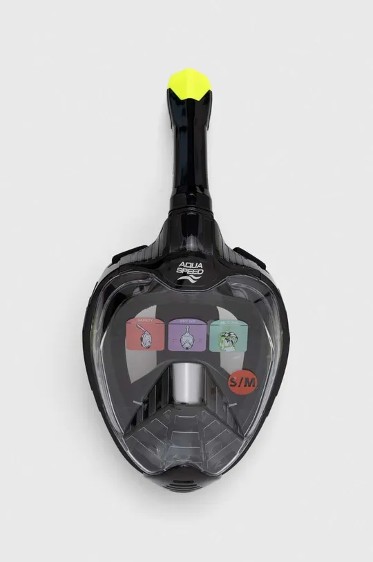 czarny Aqua Speed maska do nurkowania Veifa ZX Unisex