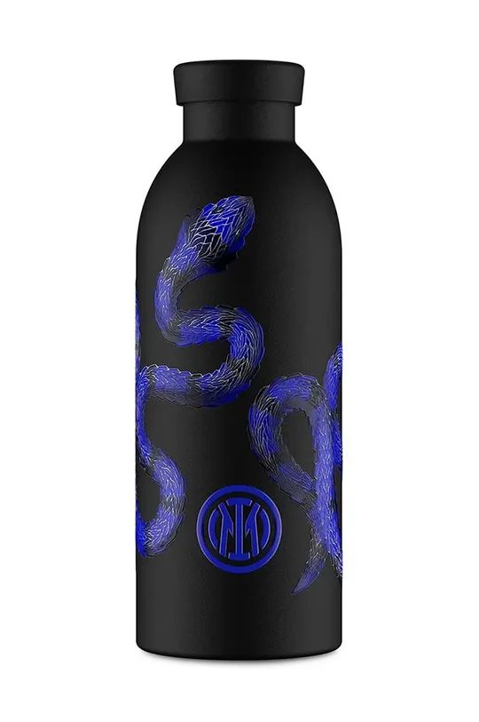 μαύρο Θερμικό μπουκάλι 24bottles Clima Bottle Biscione Blu 500 ml Unisex