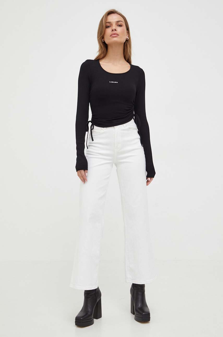 La Mania longsleeve damska kolor czarny