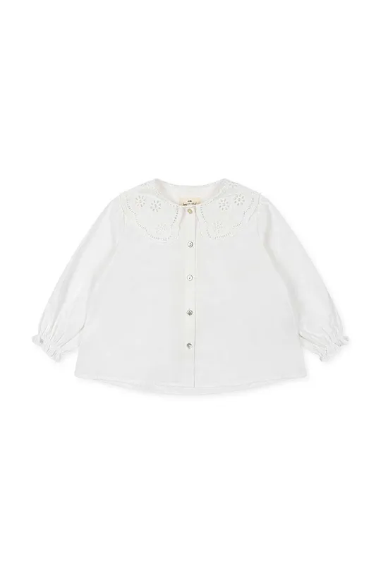 Παιδική βαμβακερή μπλούζα Konges Sløjd λευκό