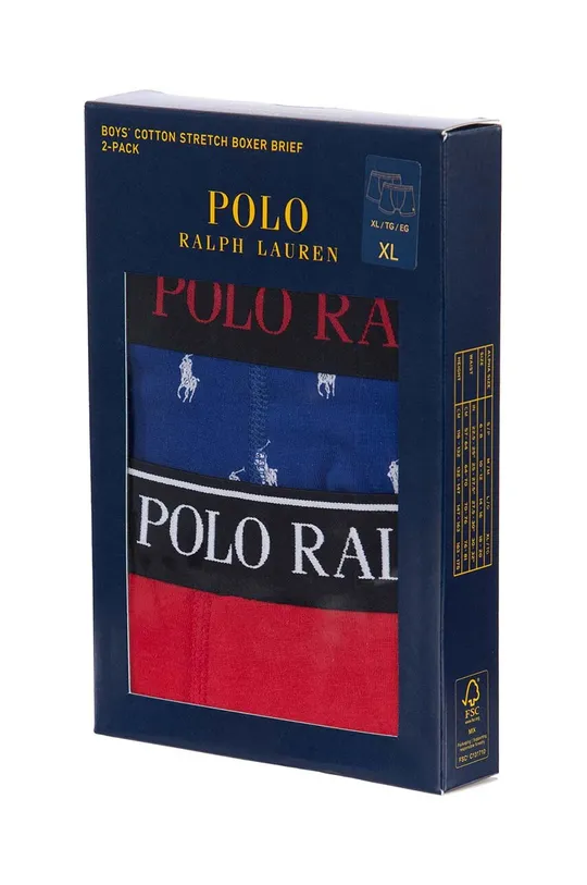 Detské boxerky Polo Ralph Lauren 2-pak tmavomodrá