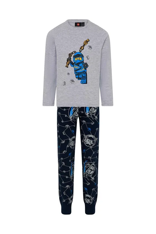 sivá Detské bavlnené pyžamo Lego x Ninjago Chlapčenský