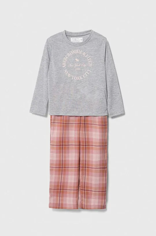 roza Dječja pidžama Abercrombie & Fitch Dječji