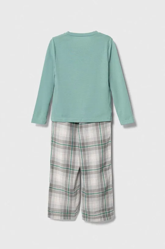 Dječja pidžama Abercrombie & Fitch zelena