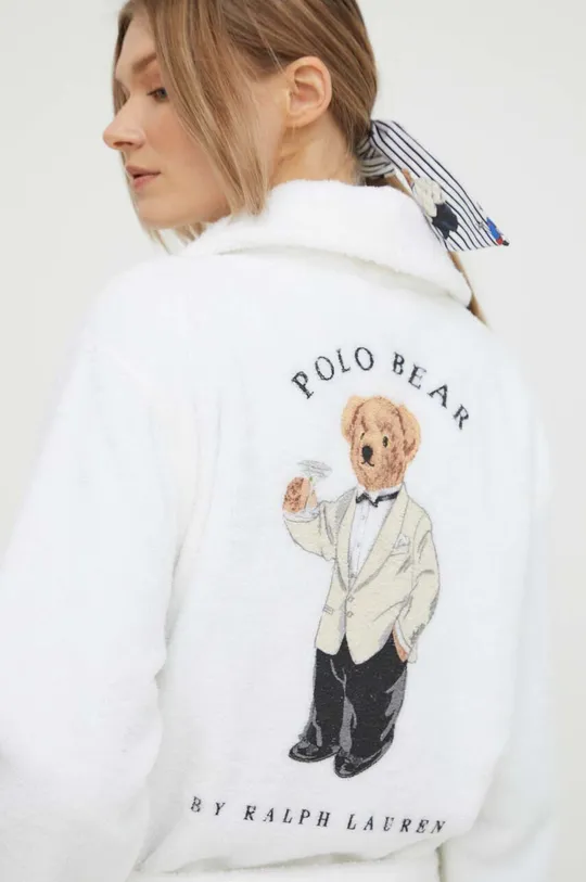 biały Polo Ralph Lauren szlafrok bawełniany