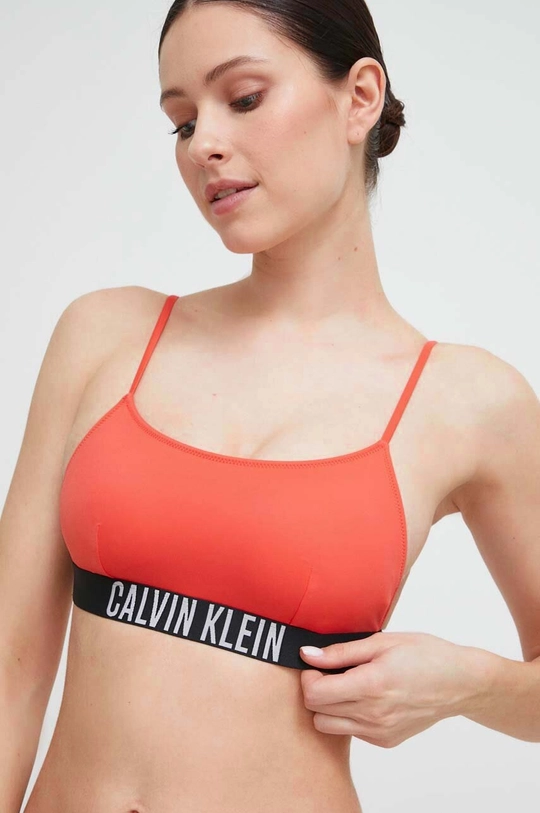 pomarańczowy Calvin Klein biustonosz kąpielowy Damski