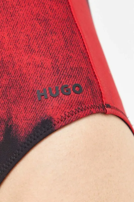červená Jednodielne plavky HUGO