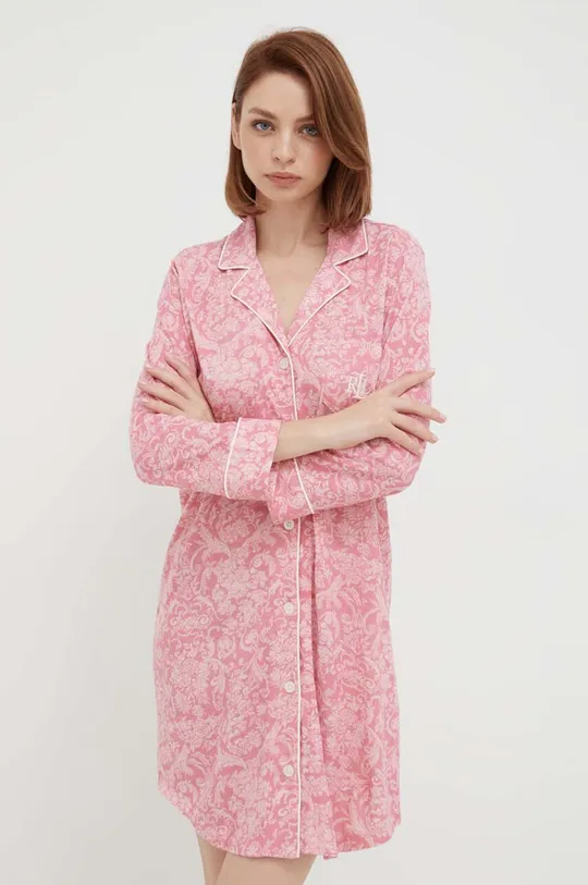 ružová Nočná košeľa Lauren Ralph Lauren Dámsky