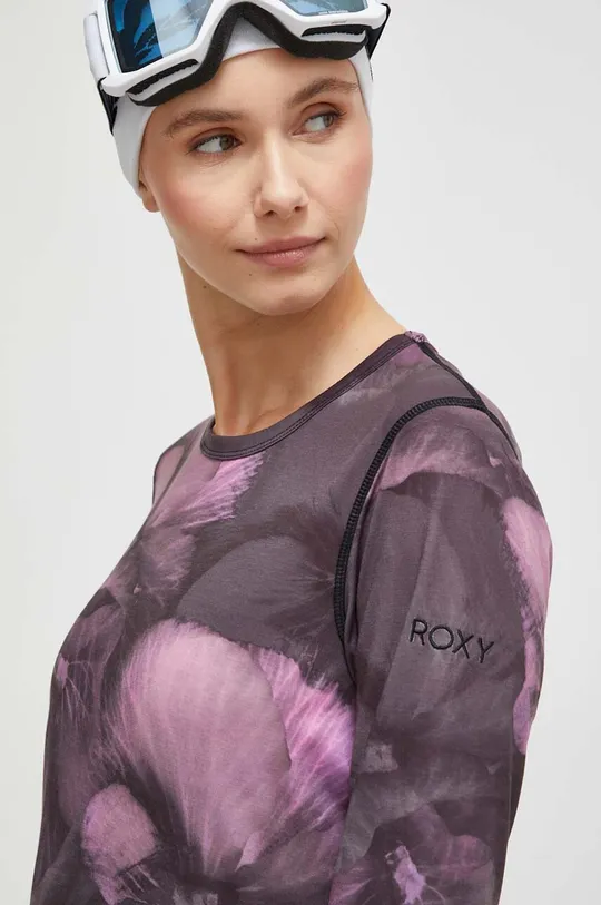 ružová Funkčné tričko s dlhým rukávom Roxy Daybreak