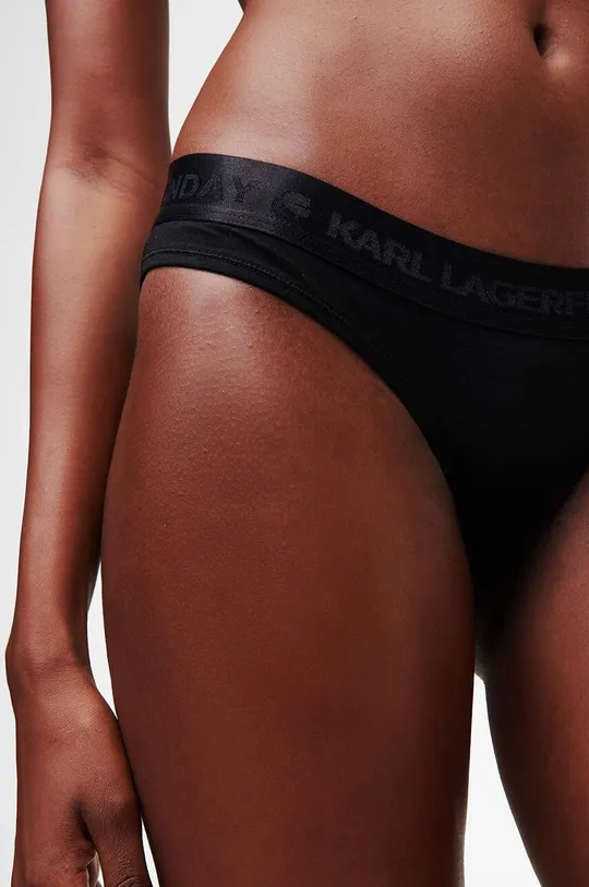 Nohavičky Karl Lagerfeld 7-pak čierna