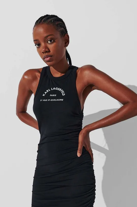 Karl Lagerfeld sukienka plażowa czarny
