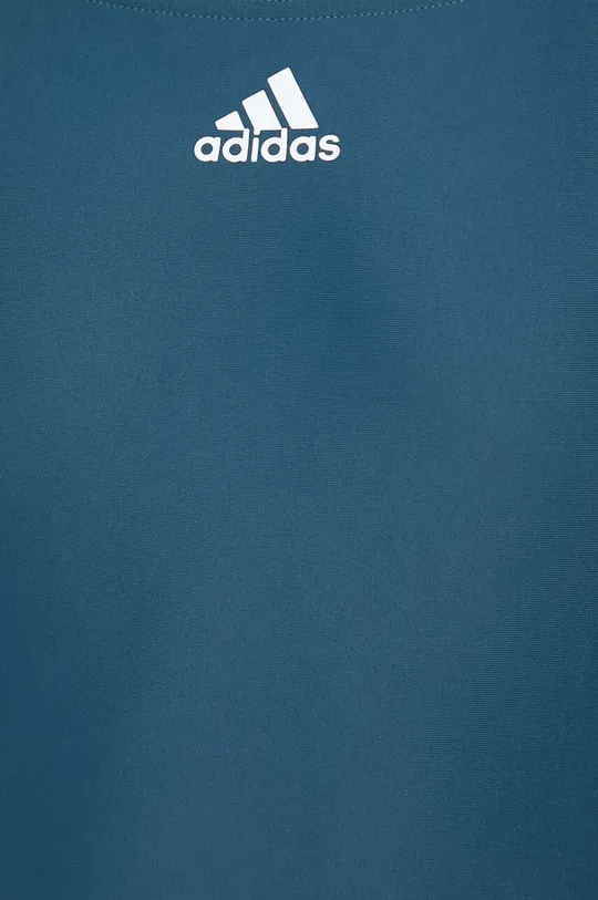 голубой Слитный купальник adidas Performance 3-Stripes