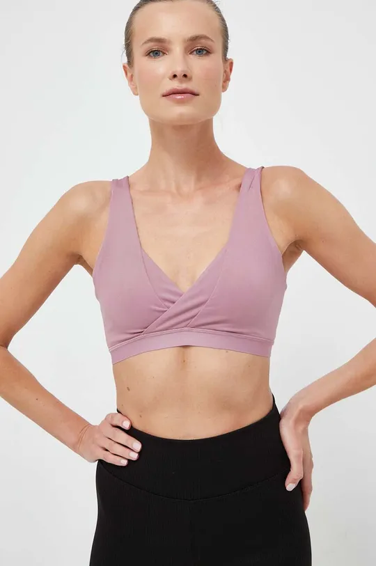 różowy adidas Performance biustonosz sportowy Yoga Essentials Damski
