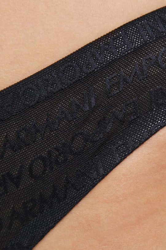 чёрный Стринги Emporio Armani Underwear