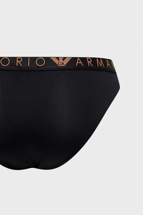 Трусы Emporio Armani Underwear 2 шт  Основной материал: 85% Полиамид, 15% Эластан Стелька: 100% Хлопок Лента: 70% Полиамид, 22% Полиэстер, 8% Эластан