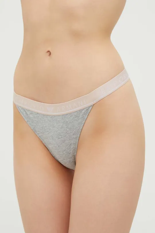 γκρί Στρινγκ Emporio Armani Underwear 2-pack Γυναικεία