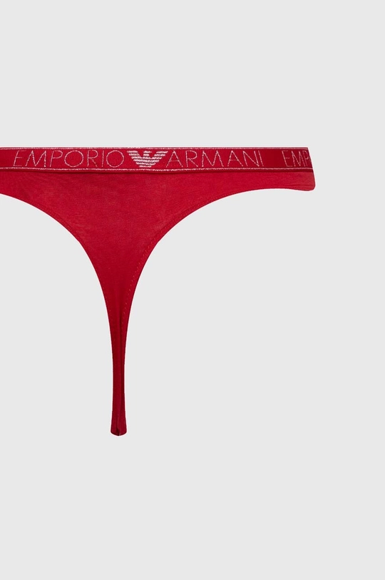 Tange Emporio Armani Underwear  Temeljni materijal: 95% Pamuk, 5% Elastan Postava: 95% Pamuk, 5% Elastan Manžeta: 84% Poliester, 7% Elastan, 5% Metalično vlakno, 4% Poliamid