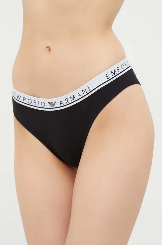 μαύρο Σλιπ Emporio Armani Underwear 2-pack Γυναικεία