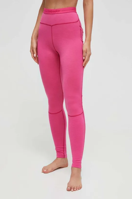 rózsaszín Icebreaker funkcionális legging ZoneKnit 260 Női