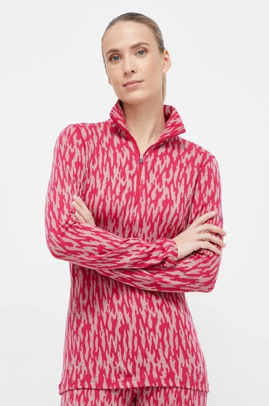 ροζ Λειτουργικό μακρυμάνικο πουκάμισο Icebreaker Merino 260 Verte Γυναικεία