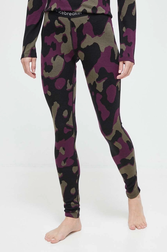 nero Icebreaker leggins funzionali Merino 260 Vertex Donna