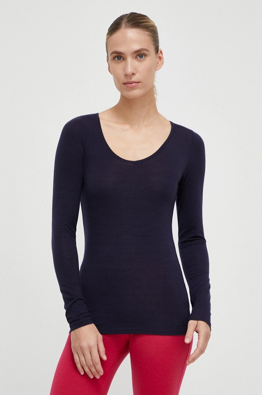 blu navy Icebreaker longsleeve funzionale Siren Donna