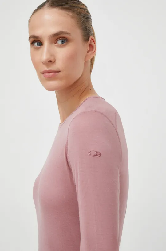 roza Funkcionalna majica z dolgimi rokavi Icebreaker 200 Oasis Ženski
