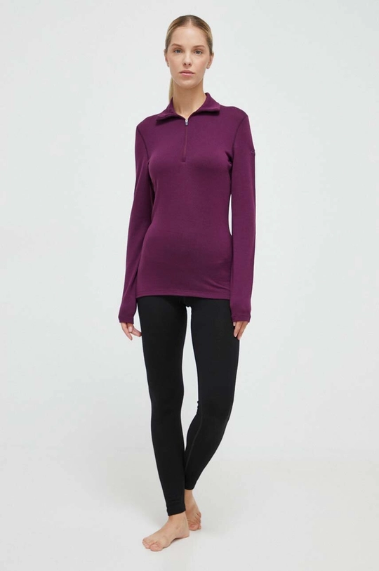 Icebreaker longsleeve funzionale 260 Tech violetto