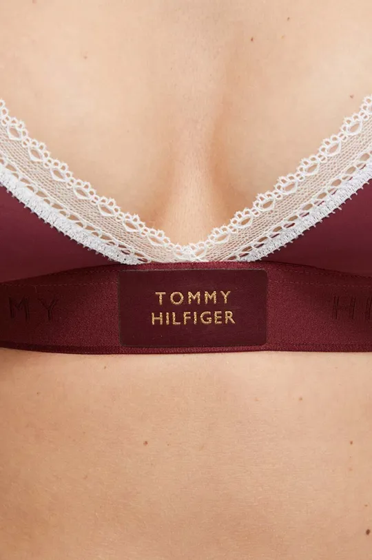 burgundské Podprsenka Tommy Hilfiger