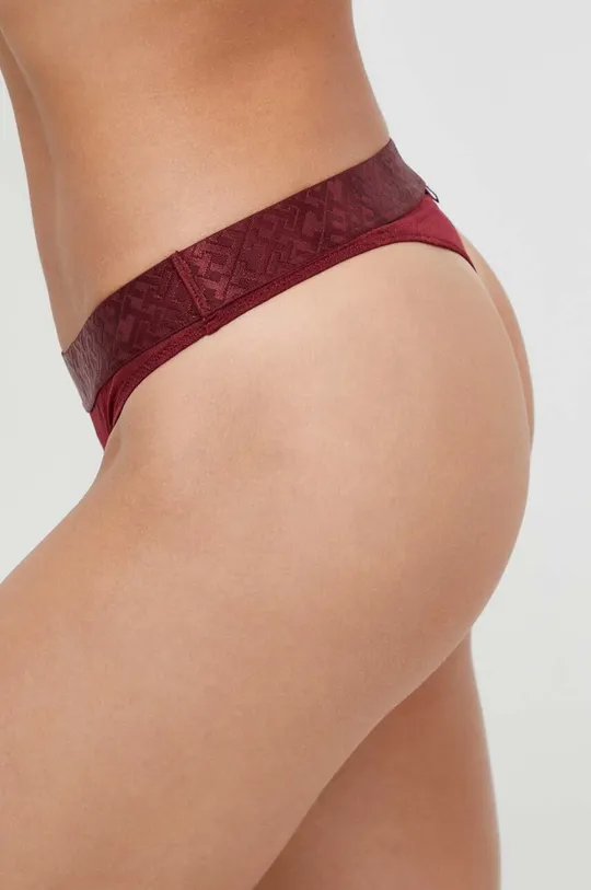 Tommy Hilfiger tanga burgundia