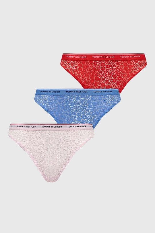 κόκκινο Στρινγκ Tommy Hilfiger 3-pack Γυναικεία