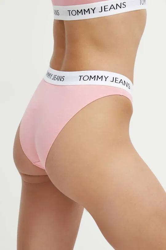 Nohavičky Tommy Jeans ružová