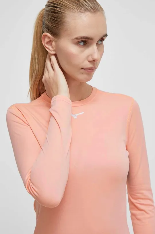 ružová Funkčné tričko s dlhým rukávom Mizuno Mid Weight