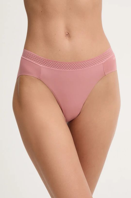 Σλιπ Calvin Klein Underwear πλεκτό ύφασμα ροζ 000QF6308E