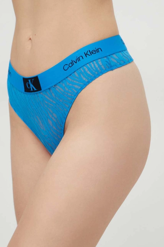 niebieski Calvin Klein Underwear stringi Damski