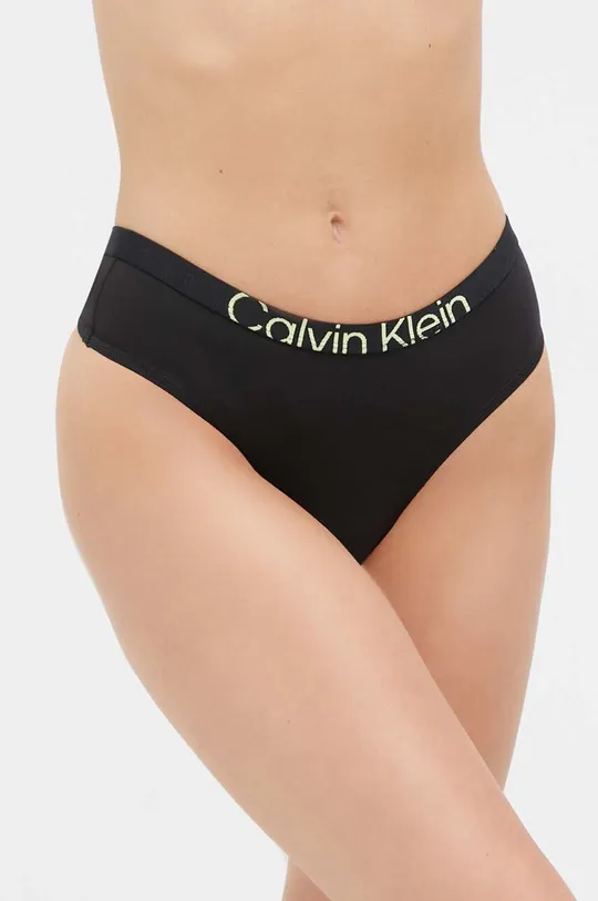 чорний Стринги Calvin Klein Underwear Жіночий