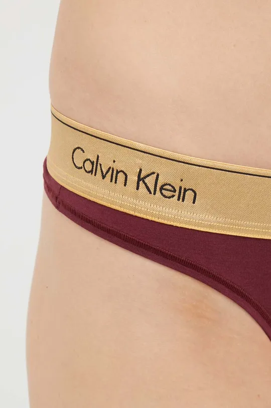 burgundské Tangá Calvin Klein Underwear