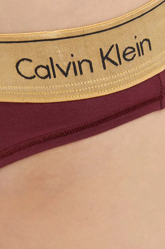bordowy Calvin Klein Underwear figi