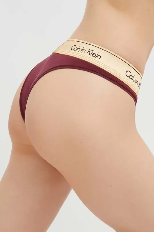 Brazilian στρινγκ Calvin Klein Underwear μπορντό