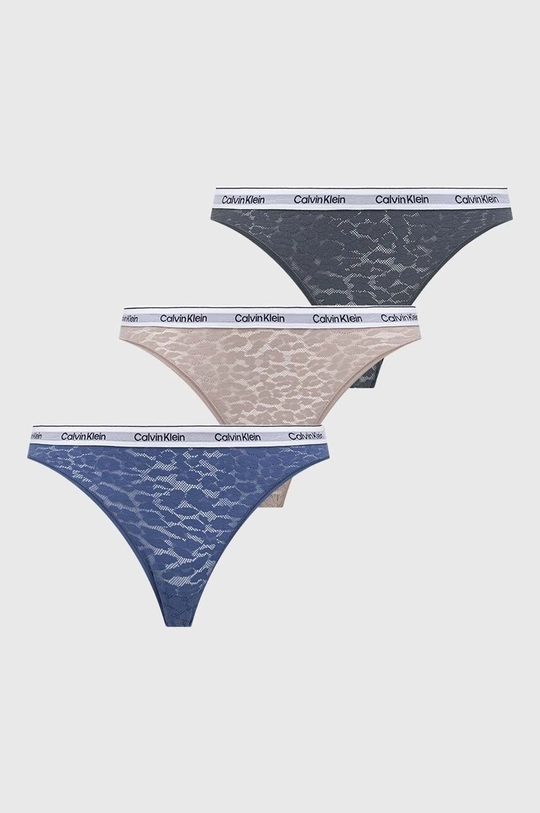 πολύχρωμο Σλιπ Calvin Klein Underwear 3-pack Γυναικεία