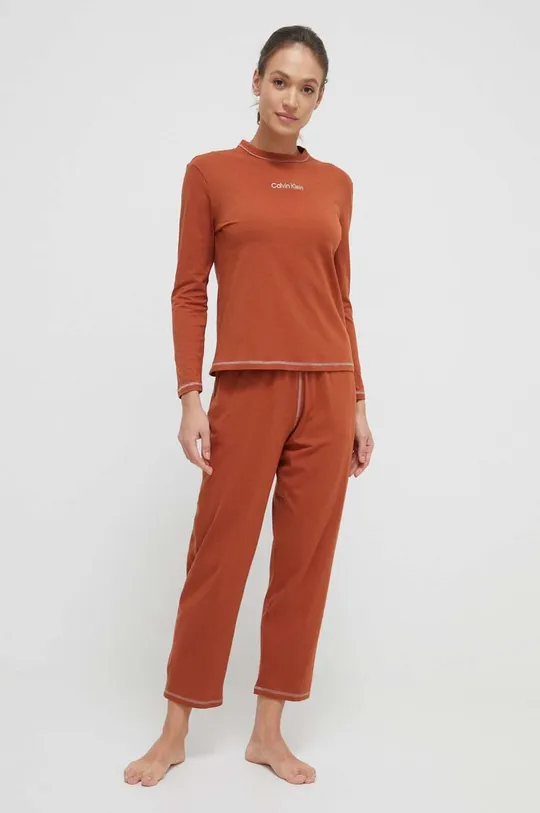 πορτοκαλί Πιτζάμα Calvin Klein Underwear Γυναικεία