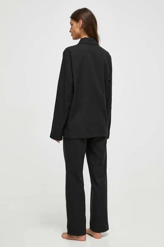 Βαμβακερές πιτζάμες Calvin Klein Underwear μαύρο