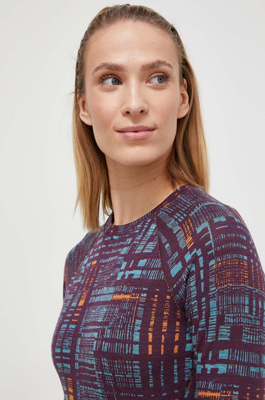 Smartwool longsleeve funkcyjny Classic Thermal Merino kolor niebieski