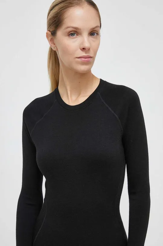 μαύρο Λειτουργικό μακρυμάνικο πουκάμισο Smartwool Classic Thermal Merino