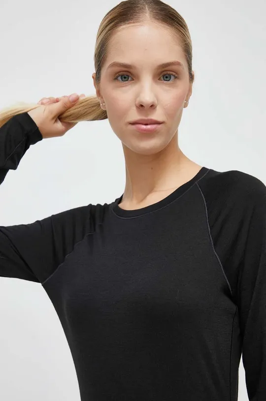 μαύρο Λειτουργικό μακρυμάνικο πουκάμισο Smartwool Classic All-Season Merino