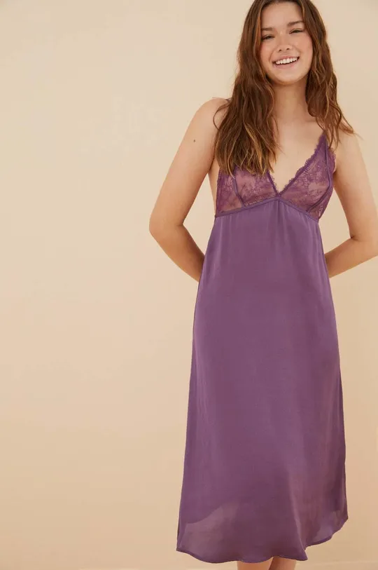 Nočná košeľa women'secret SENSE 2 fialová